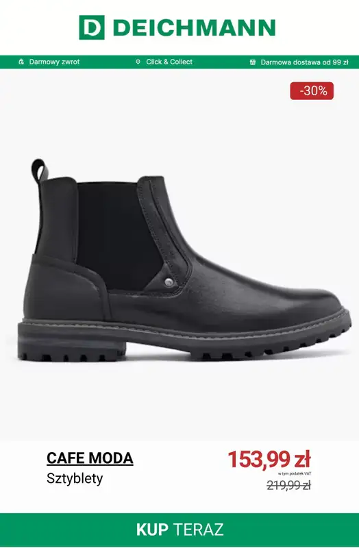 Deichmann - gazetka promocyjna Do -50% na męskie botki i kozaki od wtorku 03.02  - strona 5