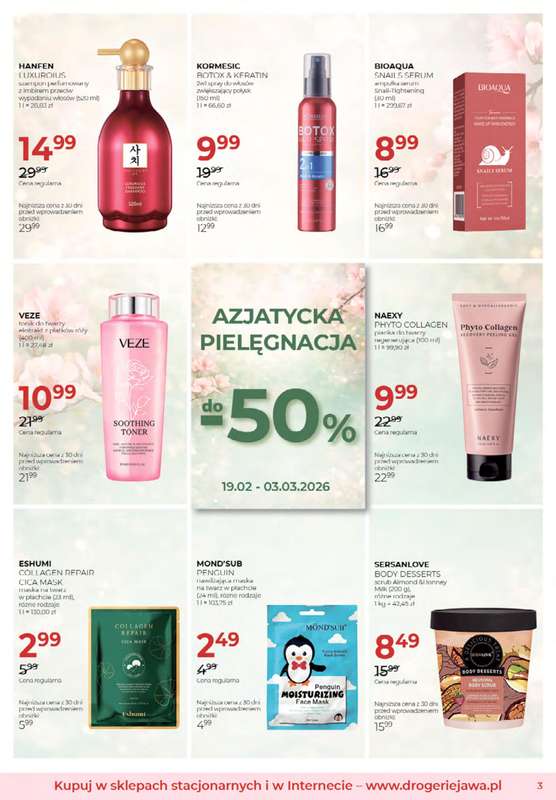 Drogerie Jawa - gazetka promocyjna Gazetka od wtorku 03.02 do wtorku 03.03 - strona 3