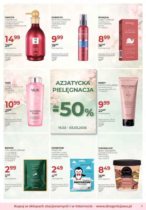 Drogerie Jawa - gazetka promocyjna Gazetka od wtorku 03.02 do wtorku 03.03 - strona 3