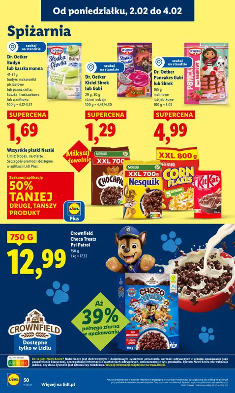 Lidl - gazetka promocyjna Oferta od poniedziałku od poniedziałku 02.02 do środy 04.02 - strona 50