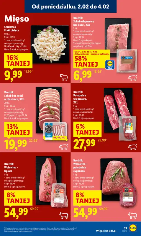 Lidl - gazetka promocyjna Oferta od poniedziałku od poniedziałku 02.02 do środy 04.02 - strona 33