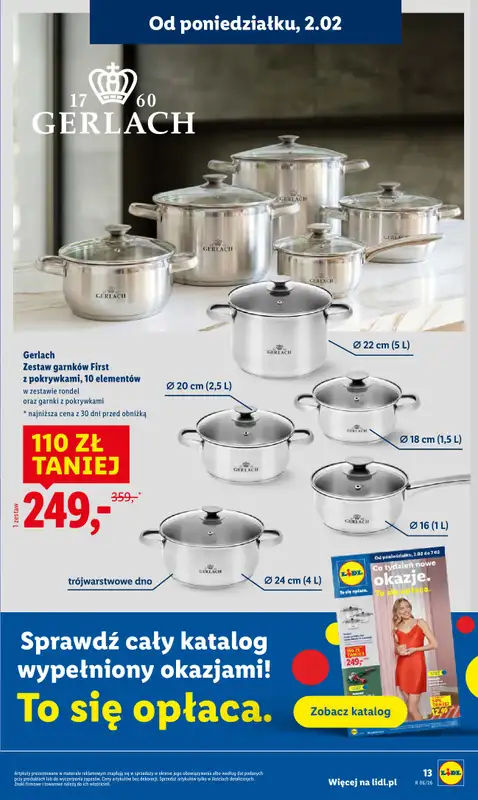 Lidl - gazetka promocyjna Oferta od poniedziałku od poniedziałku 02.02 do środy 04.02 - strona 13