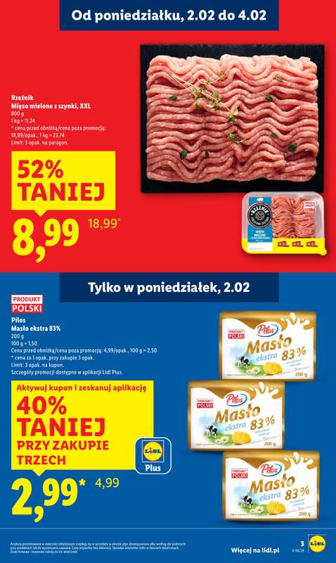 Lidl - gazetka promocyjna Oferta od poniedziałku od poniedziałku 02.02 do środy 04.02 - strona 3