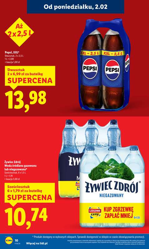 Lidl - gazetka promocyjna Oferta od poniedziałku od poniedziałku 02.02 do środy 04.02 - strona 10