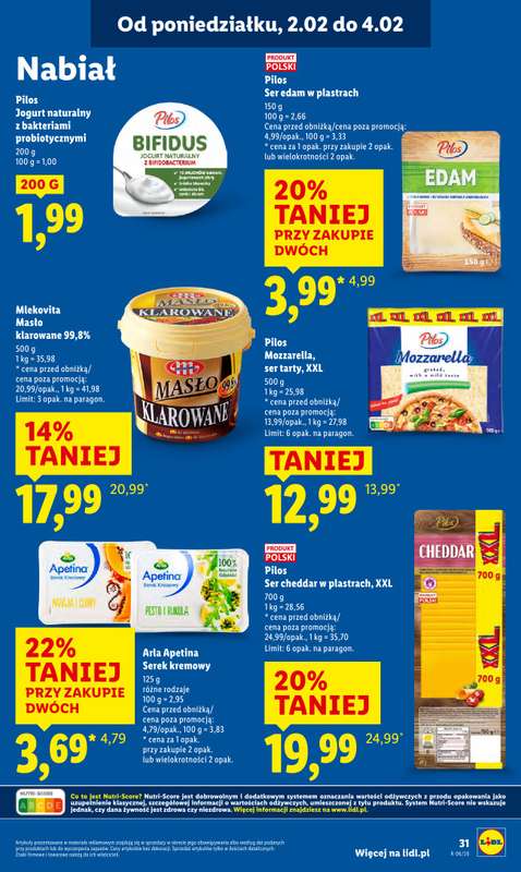 Lidl - gazetka promocyjna Oferta od poniedziałku od poniedziałku 02.02 do środy 04.02 - strona 31