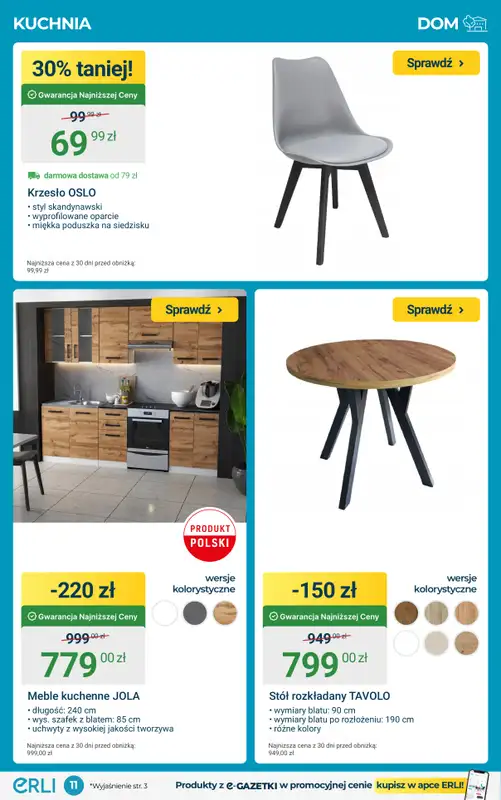 ERLI - gazetka promocyjna Wyposażenie domu – HITY tygodnia! od środy 04.02 do niedzieli 08.02 - strona 11