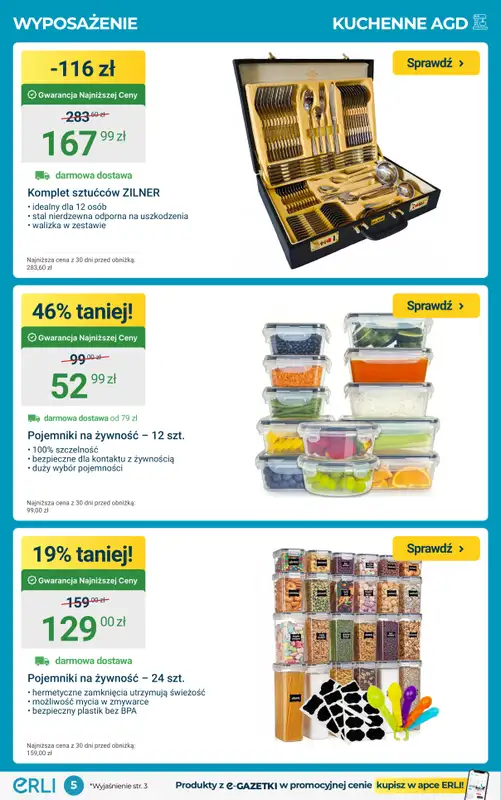 ERLI - gazetka promocyjna Wyposażenie domu – HITY tygodnia! od środy 04.02 do niedzieli 08.02 - strona 5