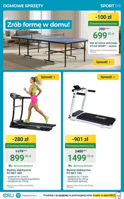 ERLI - gazetka promocyjna Wyposażenie domu – HITY tygodnia! od środy 04.02 do niedzieli 08.02 - strona 12