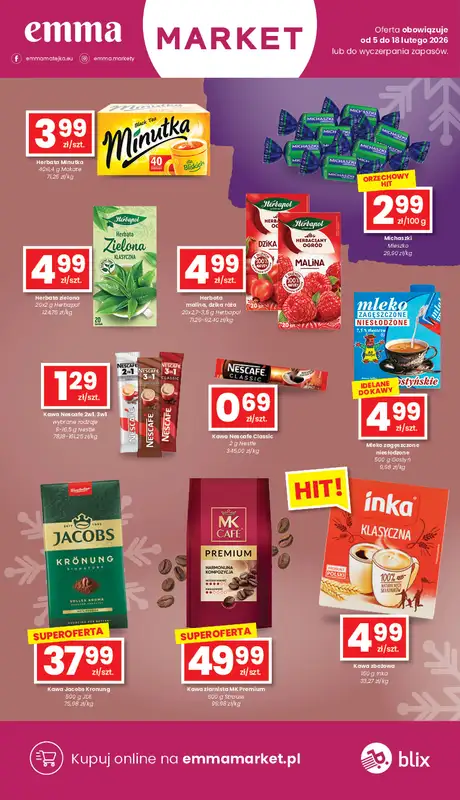 emma MARKET - gazetka promocyjna Gazetka od czwartku 05.02 do środy 18.02 - strona 12