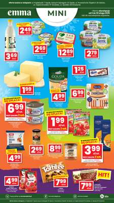 emma MARKET - gazetka promocyjna Plakaty promocyjne - Emma Mini od czwartku 05.02 do środy 18.02