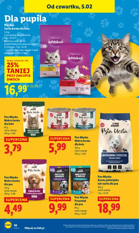 Lidl - gazetka promocyjna Oferta od czwartku od czwartku 05.02 do soboty 07.02 - strona 58