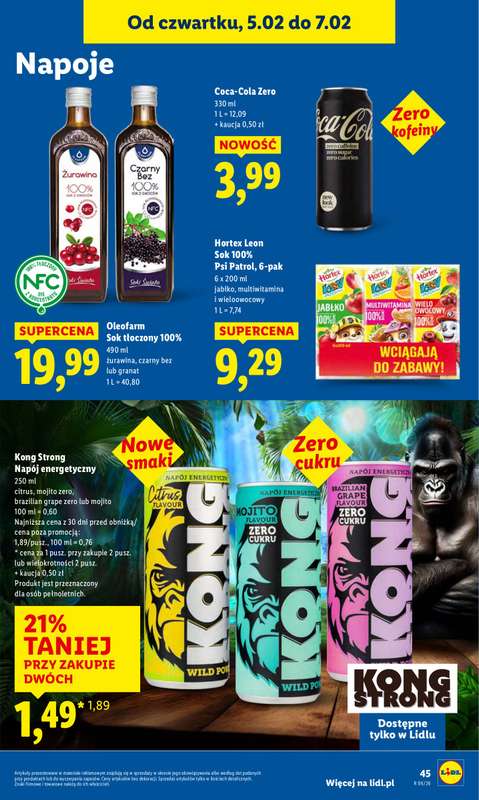Lidl - gazetka promocyjna Oferta od czwartku od czwartku 05.02 do soboty 07.02 - strona 47