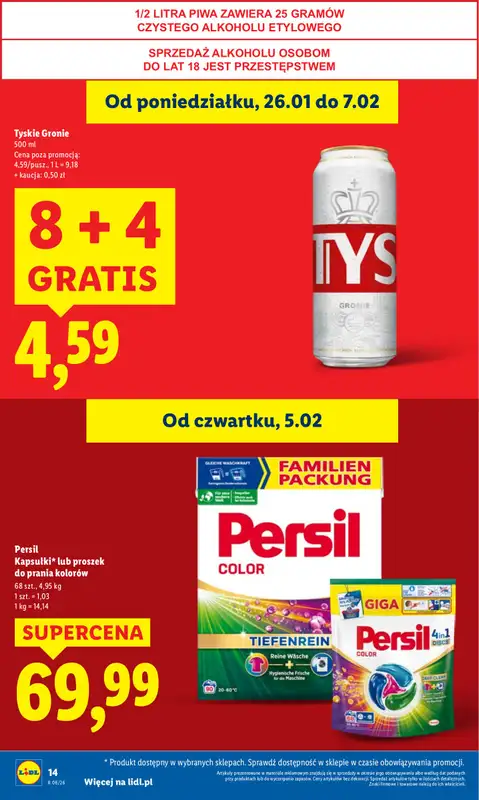 Lidl - gazetka promocyjna Oferta od czwartku od czwartku 05.02 do soboty 07.02 - strona 14
