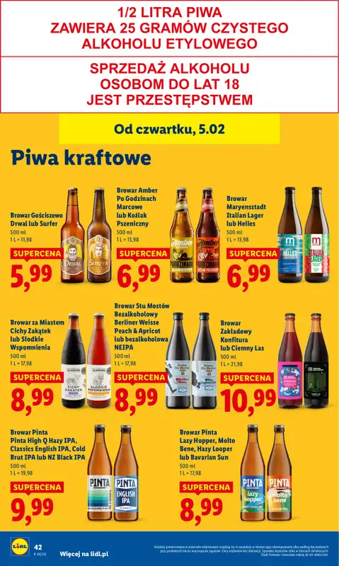 Lidl - gazetka promocyjna Oferta od czwartku od czwartku 05.02 do soboty 07.02 - strona 44