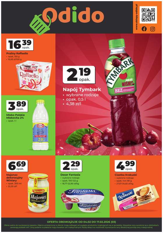 Odido - gazetka promocyjna Plakat promocyjny od środy 04.02 do wtorku 17.02