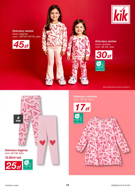 KiK - gazetka promocyjna Gazetka  do niedzieli 22.02 - strona 15
