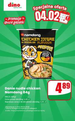 Dino - gazetka promocyjna Danie nudle - oferta na 04.02 | Promocje spoza gazetki od środy 04.02 do środy 04.02
