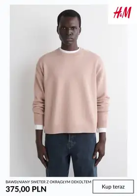 H&M - gazetka promocyjna SWETRY męskie od środy 04.02  - strona 9