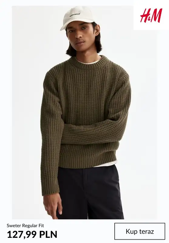 H&M - gazetka promocyjna SWETRY męskie od środy 04.02  - strona 3