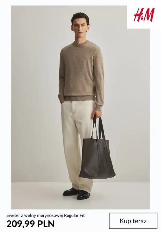 H&M - gazetka promocyjna SWETRY męskie od środy 04.02  - strona 7