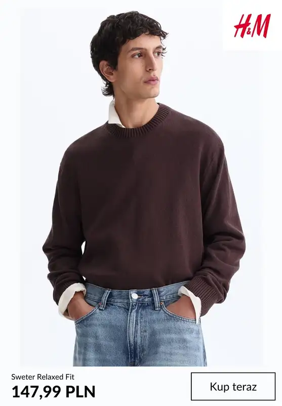 H&M - gazetka promocyjna SWETRY męskie od środy 04.02  - strona 8