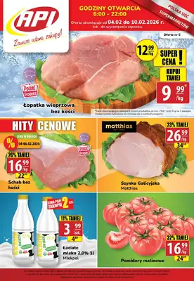 API Market - gazetka promocyjna Gazetka od środy 04.02 do wtorku 10.02