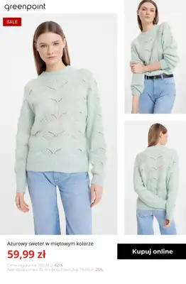 Greenpoint - gazetka promocyjna Swetry w supercenach – już od 39,99 zł od środy 04.02  - strona 12