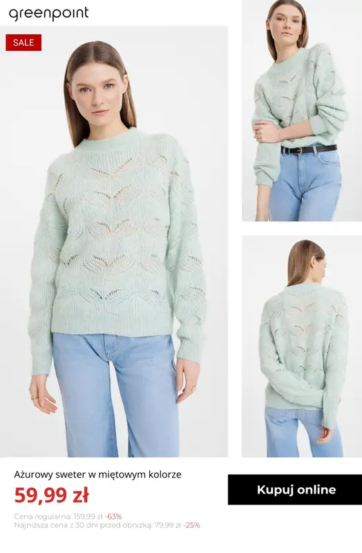 Greenpoint - gazetka promocyjna Swetry w supercenach – już od 39,99 zł od środy 04.02  - strona 12