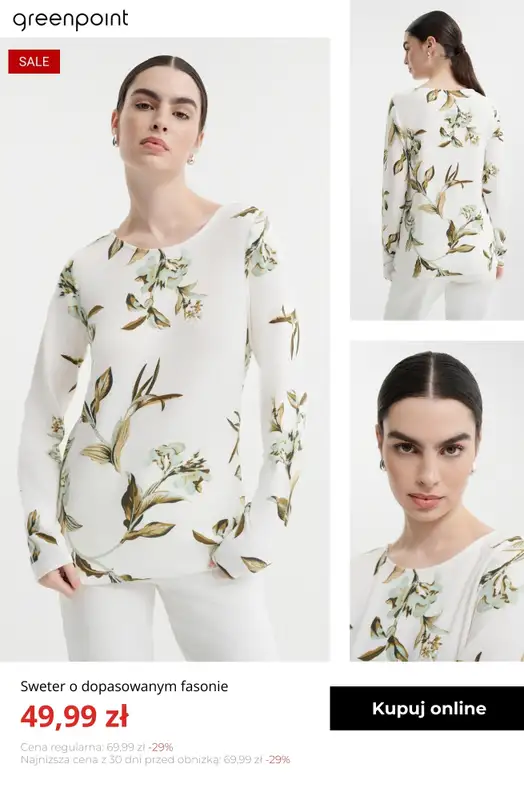 Greenpoint - gazetka promocyjna Swetry w supercenach – już od 39,99 zł od środy 04.02  - strona 10