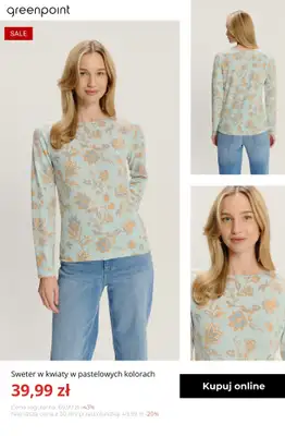 Greenpoint - gazetka promocyjna Swetry w supercenach – już od 39,99 zł od środy 04.02  - strona 4