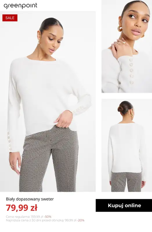 Greenpoint - gazetka promocyjna Swetry w supercenach – już od 39,99 zł od środy 04.02  - strona 5