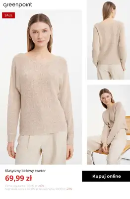 Greenpoint - gazetka promocyjna Swetry w supercenach – już od 39,99 zł od środy 04.02  - strona 2