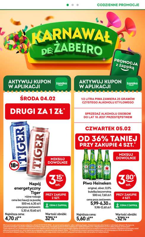 Żabka - gazetka promocyjna Gazetka od środy 28.01 do wtorku 10.02 - strona 6