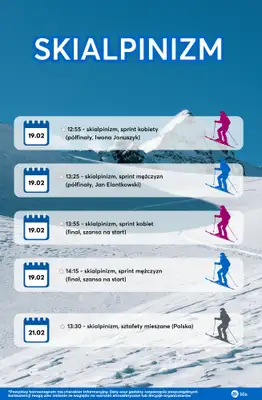 Igrzyska Olimpijskie - gazetka promocyjna Terminarz startów reprezentacji Polski od czwartku 05.02 do niedzieli 22.02 - strona 14