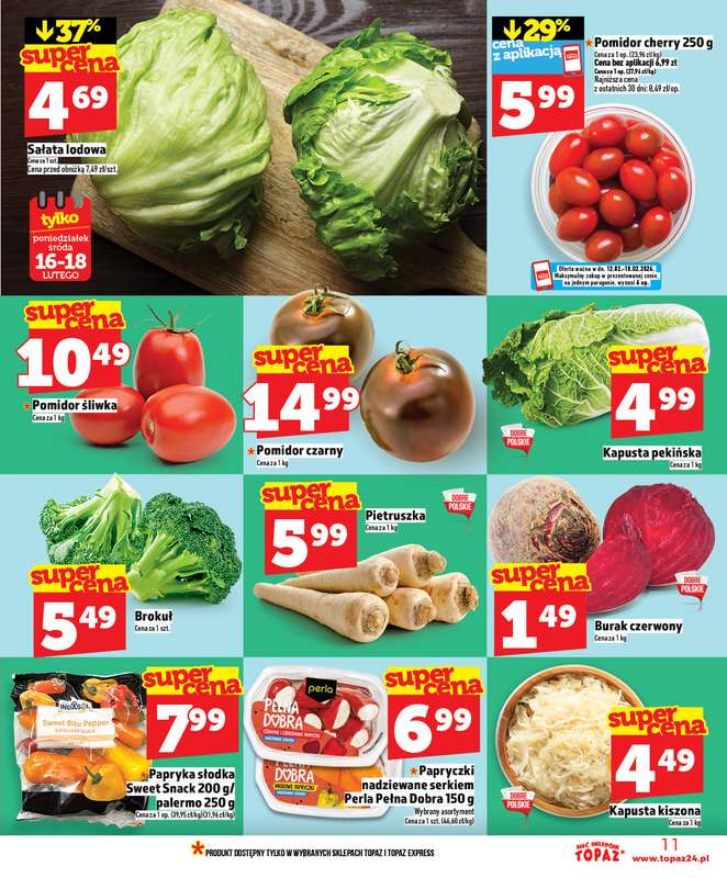 TOPAZ - gazetka promocyjna Nowa gazetka od czwartku 12.02 od czwartku 12.02 do środy 18.02 - strona 11