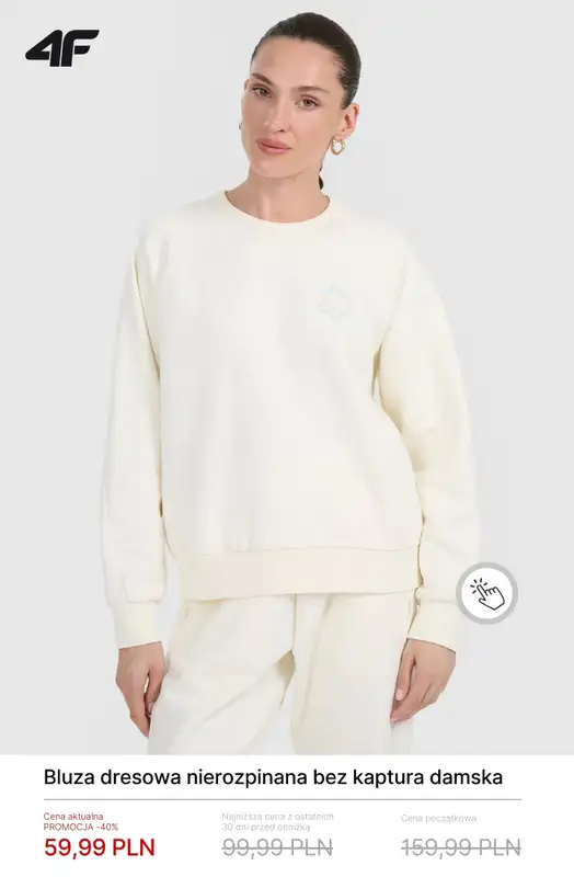 4F - gazetka promocyjna Bluzy i spodnie dresowe dla niej od środy 04.02  - strona 2