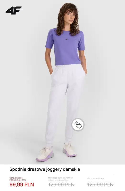 4F - gazetka promocyjna Bluzy i spodnie dresowe dla niej od środy 04.02  - strona 9