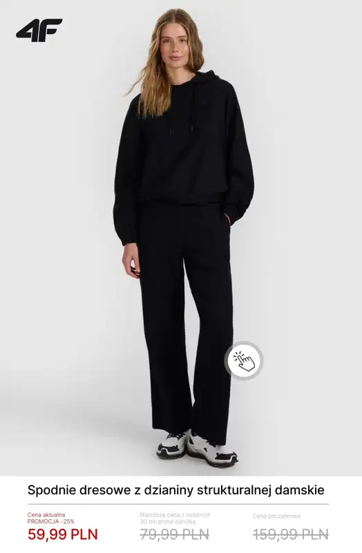 4F - gazetka promocyjna Bluzy i spodnie dresowe dla niej od środy 04.02  - strona 5