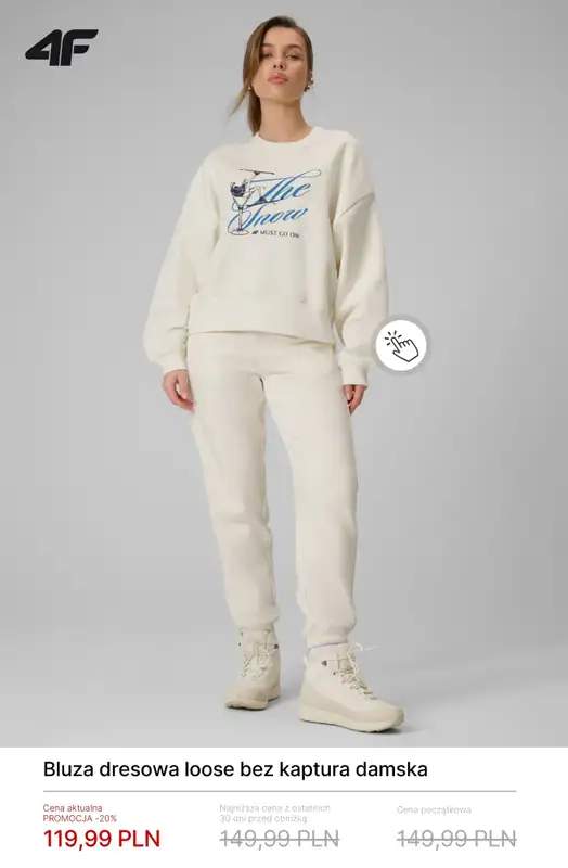 4F - gazetka promocyjna Bluzy i spodnie dresowe dla niej od środy 04.02  - strona 6