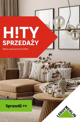 Leroy Merlin - gazetka promocyjna HITY sprzedaży od środy 04.02 do wtorku 24.02