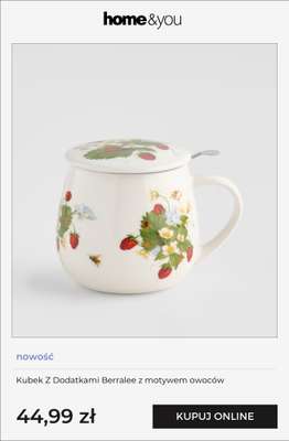 Kubek Z Dodatkami Berralee z motywem owoców