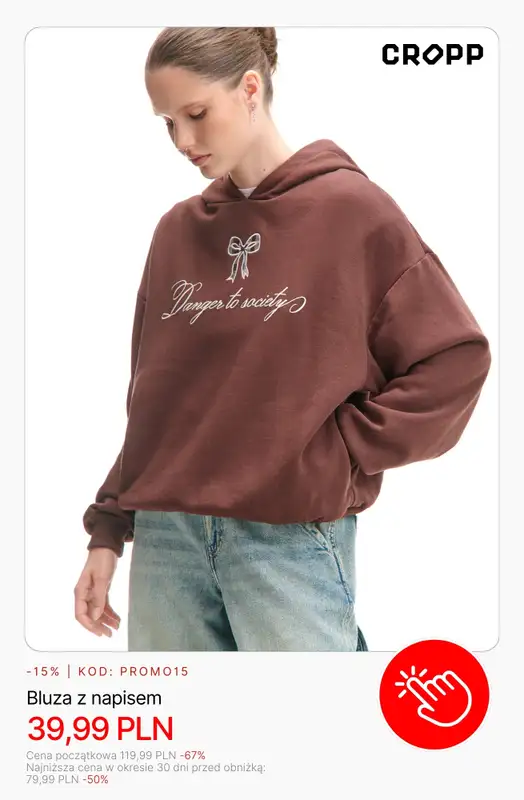 Cropp - gazetka promocyjna HITY wyprzedaży dla niej! od środy 04.02  - strona 8