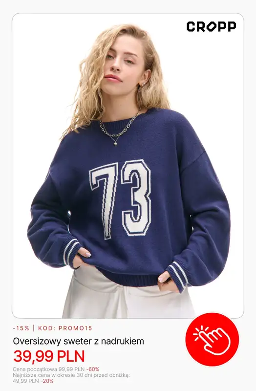 Cropp - gazetka promocyjna HITY wyprzedaży dla niej! od środy 04.02  - strona 6