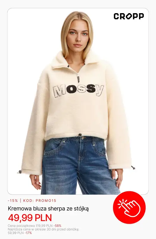 Cropp - gazetka promocyjna HITY wyprzedaży dla niej! od środy 04.02  - strona 5