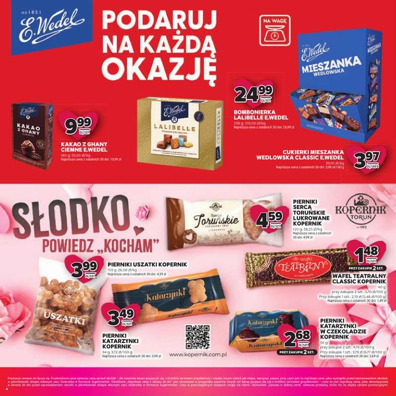 Stokrotka - gazetka promocyjna Katalog Walentynki!  do środy 18.02 - strona 4