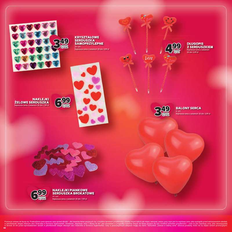 Stokrotka - gazetka promocyjna Katalog Walentynki!  do środy 18.02 - strona 40