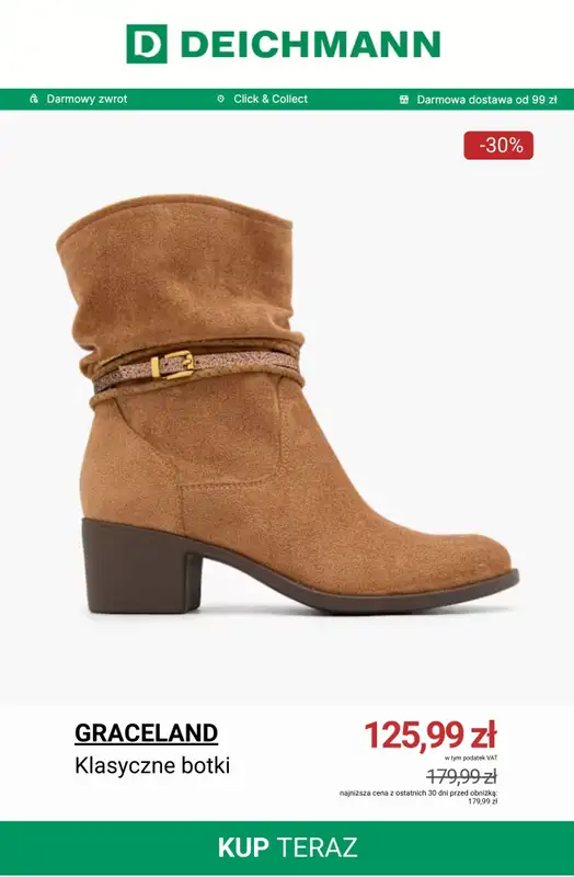 Deichmann - gazetka promocyjna Wyprzedaż do 129 zł od środy 04.02  - strona 9