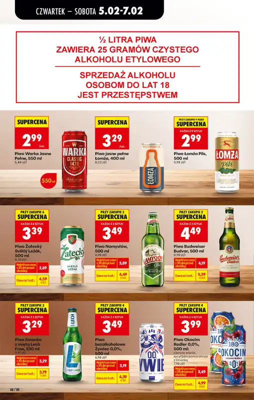 Biedronka - gazetka promocyjna Od czwartku, Z ladą tradycyjną od czwartku 05.02 do środy 11.02 - strona 56