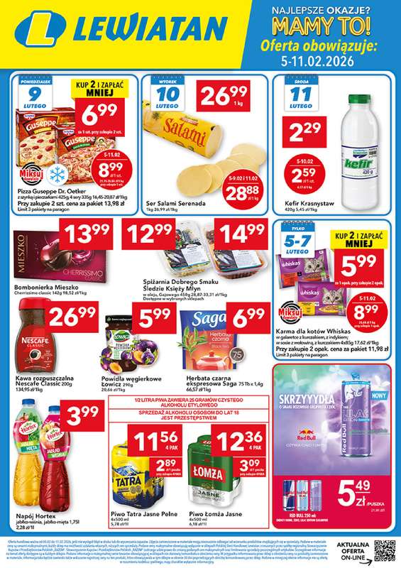 LEWIATAN - gazetka promocyjna Mamy TO w Lewiatanie od czwartku 05.02 do środy 11.02