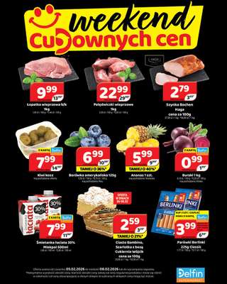 Delfin - gazetka promocyjna Weekend cudownych cen od czwartku 05.02 do niedzieli 08.02